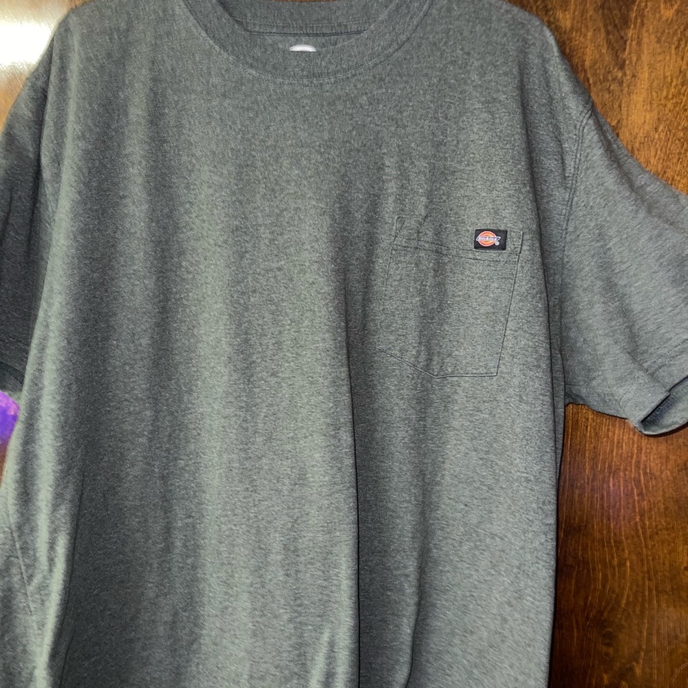 Dickies Gray Short Sleeve Tee Classic Crew Neck